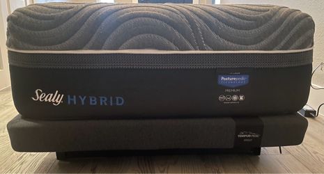 Sealy Hybrid Premium Posturepedic Twin XL Mattress with Temperpedic Ergo adjustable Base
