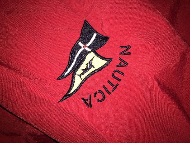 Nautica vintage jacket size large red
