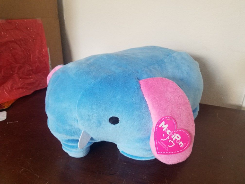 Giant mochi plush elephant