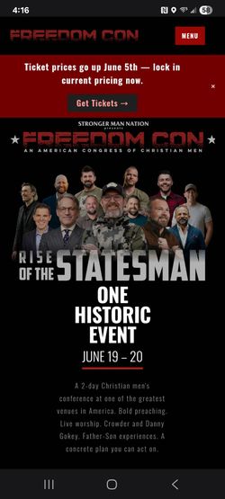 Freedom Con 2026 VIP Tickets