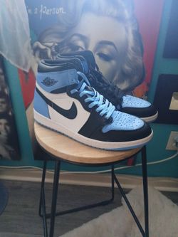 Air Jordan's Retro High Unc Toe University Blue
