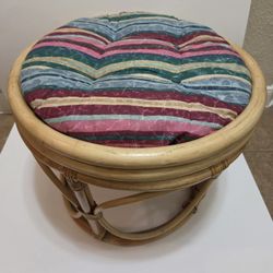 Vintage Bentwood Bamboo Footstool