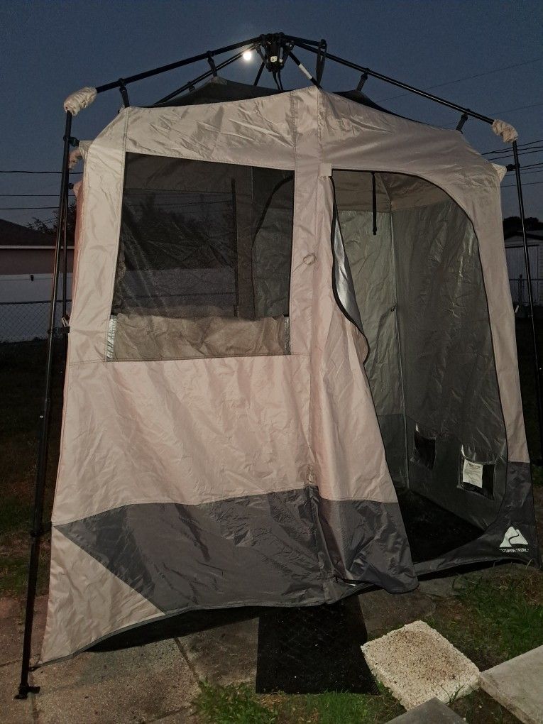 Camping Shower Tent And 2 Shower Pumps Rechargeable