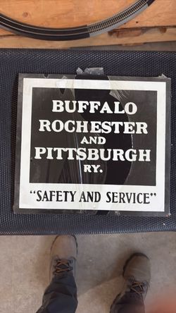 Buffalo Rochester and Pittsburgh Railway Sign