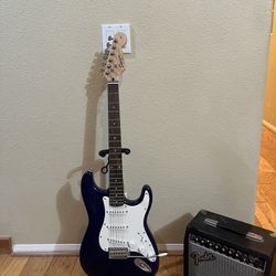Squier Strat (Mint) W/ Fender Amp