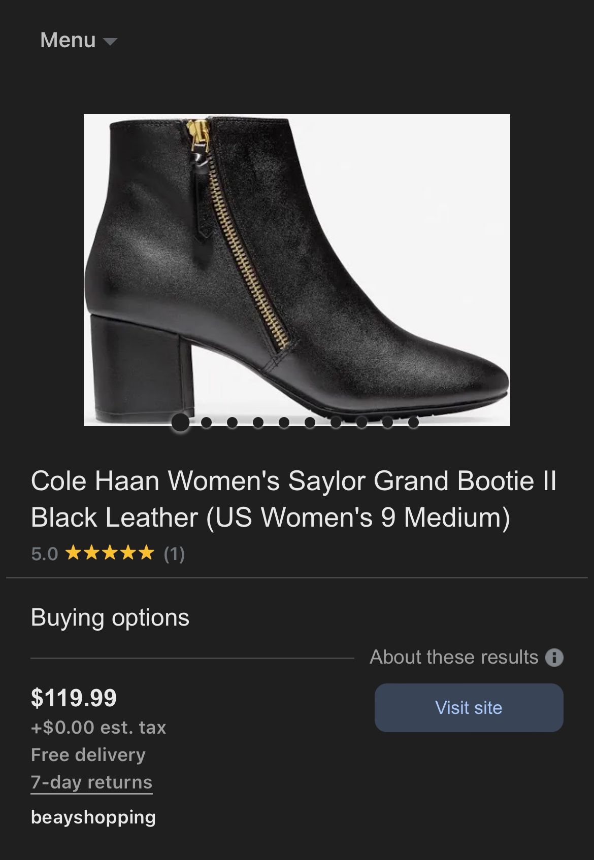 BRAND NEW Cole Haan Saylor grand Booties