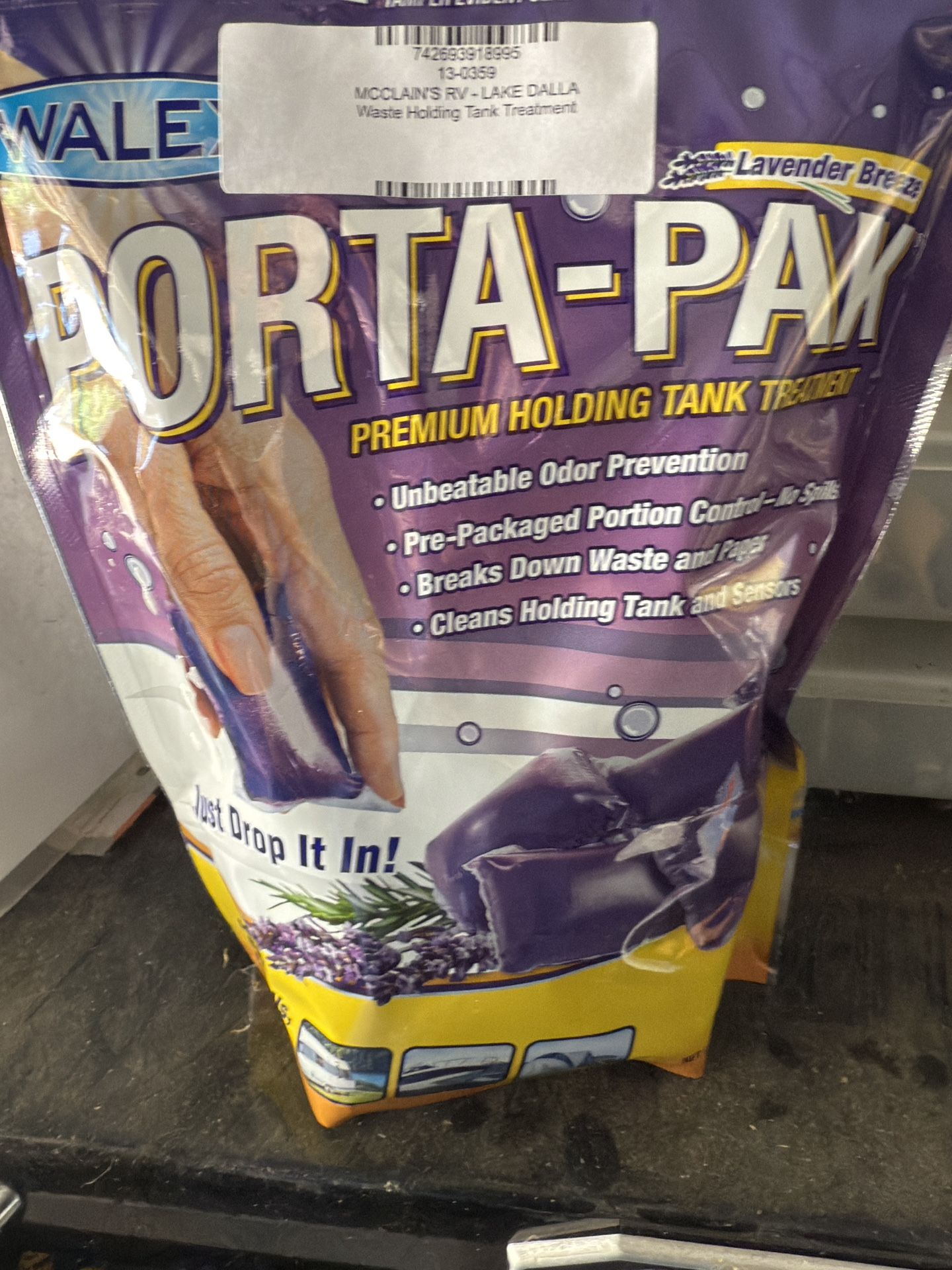 Porta-Pak Rv Treatment