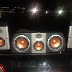 All 3 JBL S- SERIES S38 STUDIO BOOKSHELF AND S-CENTER CHANNEL SPEAKERS   ~ More Audio On My Progile Page