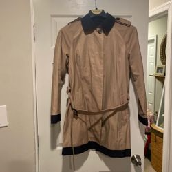 Brand :Jones New York, color: navy blue and tan size: Large