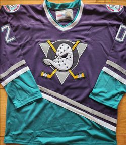 Anaheim Ducks Steve Rucchin throwback Men's extra large