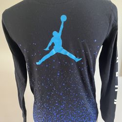 Jordan 12-13 Year Old Big Boys Ombre Speckle Long Sleeve T-shirt