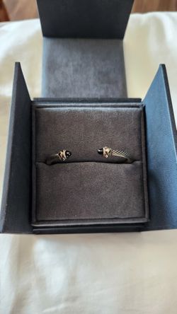 David Yurman Renaissance Cable Bracelet Onyx Female 