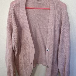 Freshman 1996 Baby Pink Cardigan 
