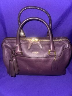 Coach Purple Handbag Purse