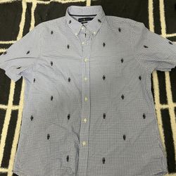 Polo Ralph Lauren SS Short Sleeve Slim Fit Button Down Shirt with Multi Bear - XL Slim Fit