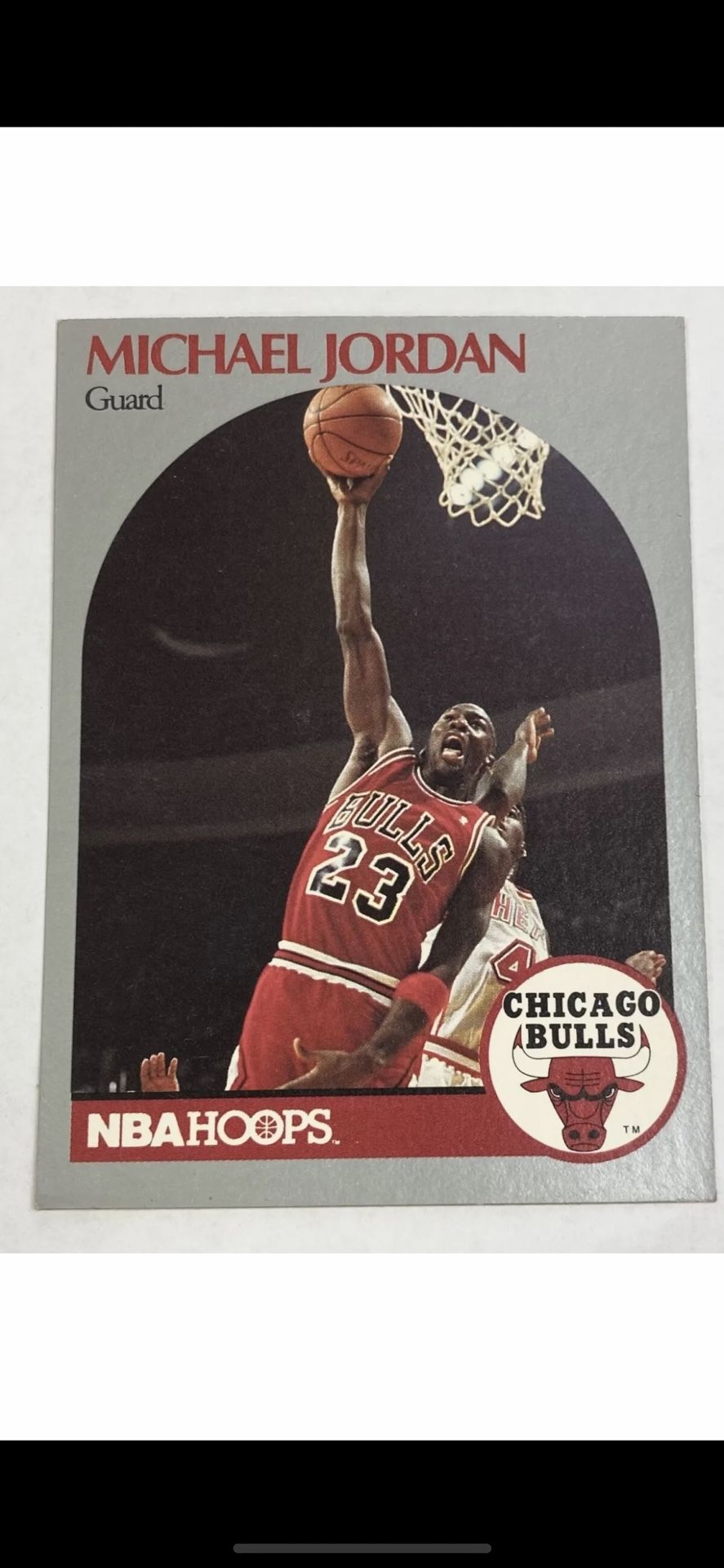 Michael Jordan 1990 NBA Hoops card