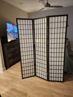 Oriental Shoji 3 Panels Space Divider
