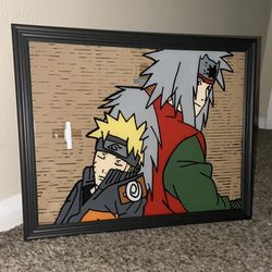Glass Anime Painting Naruto Custom Portraits Of Friends, Family, & Pets. LOCATED IN COVINA