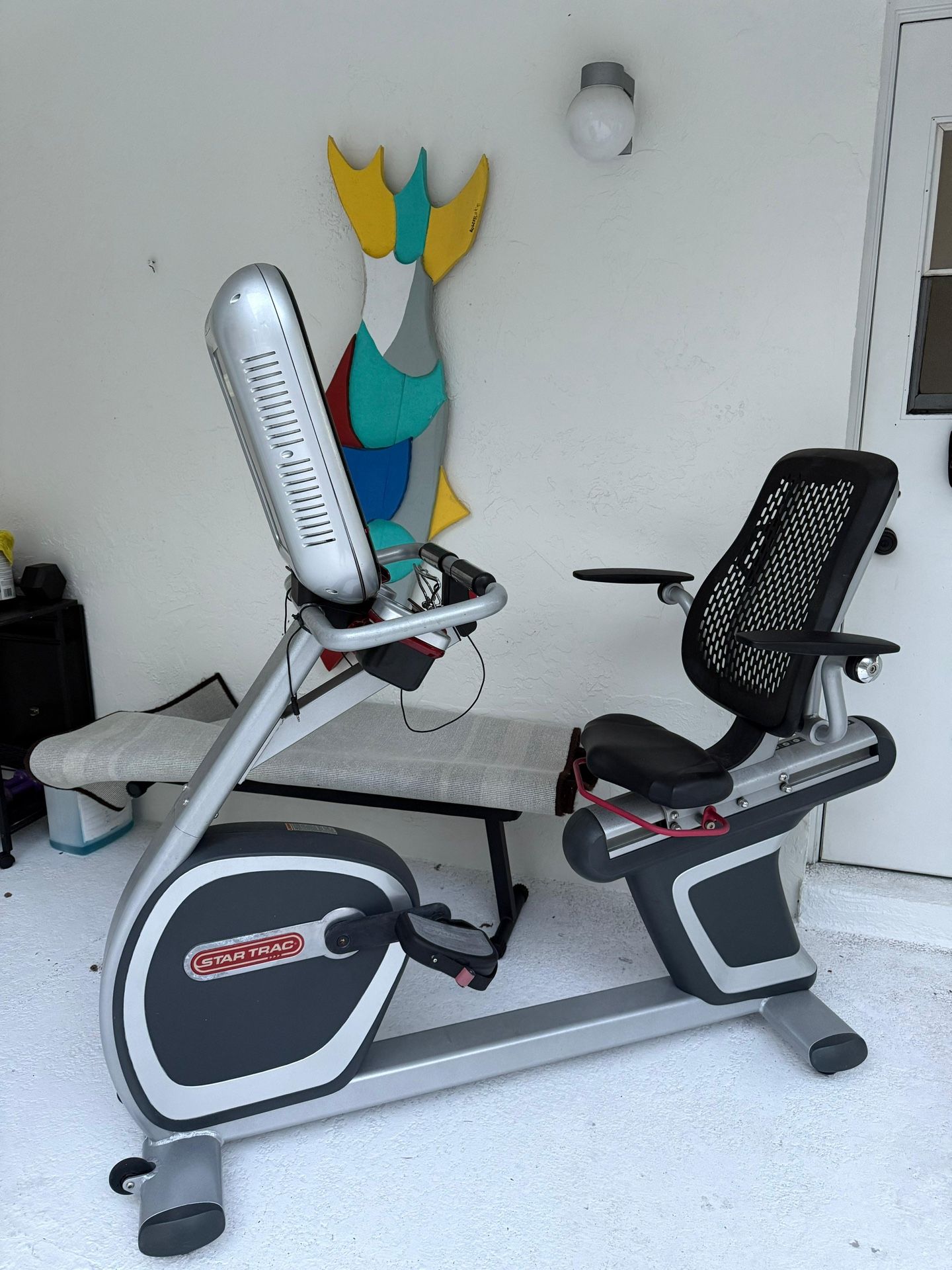 Star Trac Walk Through Pro Recumbent Exercise Bike  Remanufactured