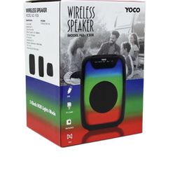 Yoco - Bluetooth Speaker with RGB Lighting, 5 Watts, Black