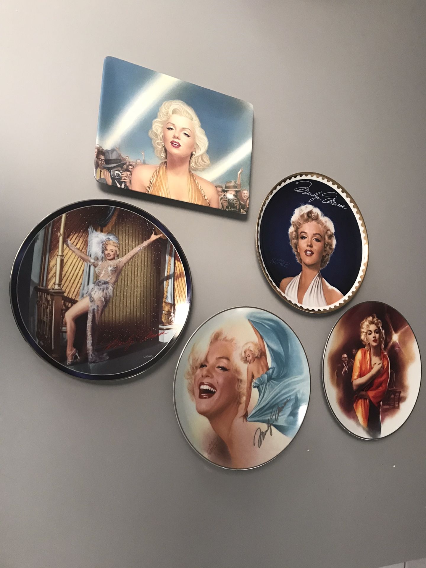 Coleccion platos de Marilyn Monrroe $10 cada uno