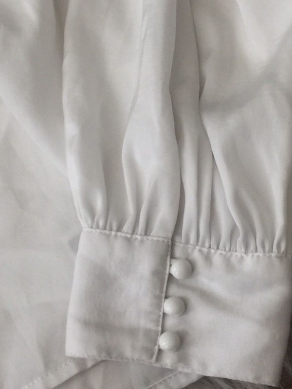 White silk top