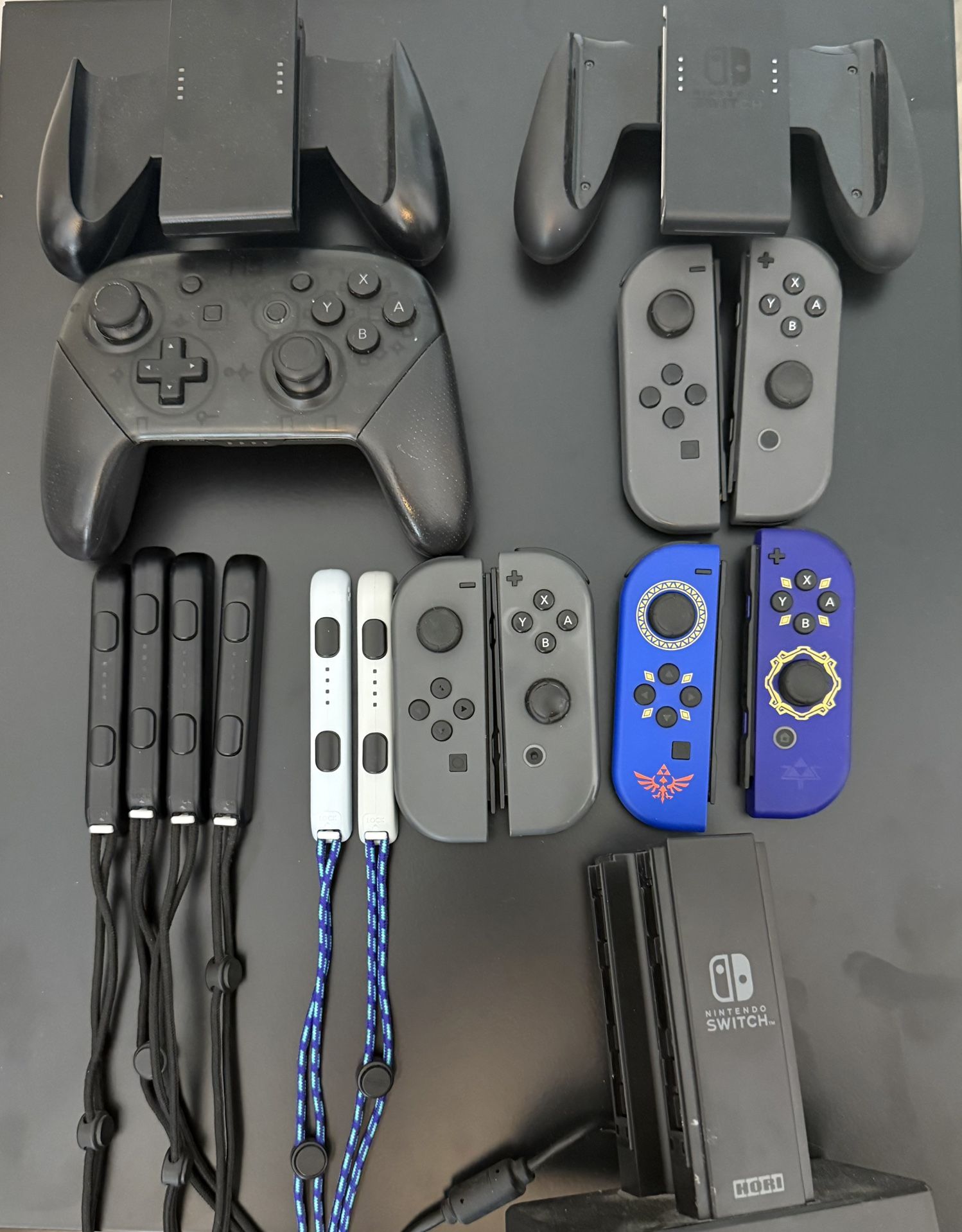 Zelda Skyward Sword Joy Con, Regular Joy Cons And Pro Control