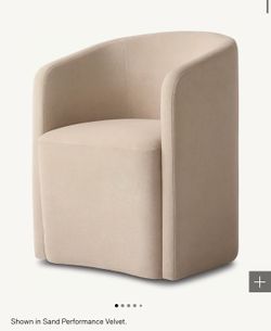 Dining chairs - RH Aurelie Barrelback Fabric Dining Armchair