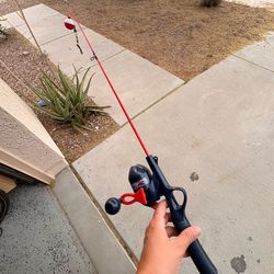 Spiderman kids fishing rod