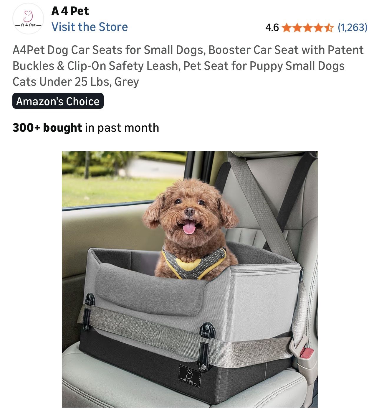 Dog Car Seat
