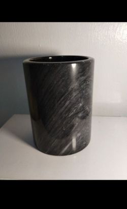 VINTAGE MARBLE WINE BOTTLE  HOLDER  - VASE 6.5"×5"