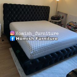 New In Box King Bed Frame With Mattress (Read Description Below)