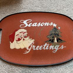 Vintage Santa Tray 