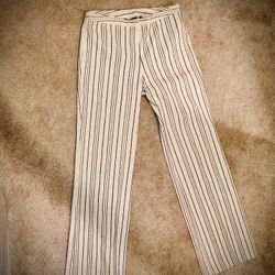 Ladies White & Black Express Dress Pants Size 3/4