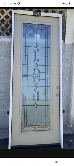 36x96 exterior door fiberglass prehung Left hand available now