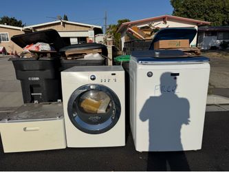 Free washer dryer and leg scrap metal
