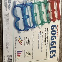 6 NEW Safety Goggles 