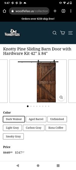SINGLE BARN DOORS w/HARDWARE | INSTALL AVAILABLE | SALE! 