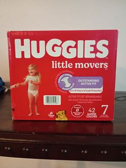 Huggies Little Movers Size 7 Diapers 42 Count