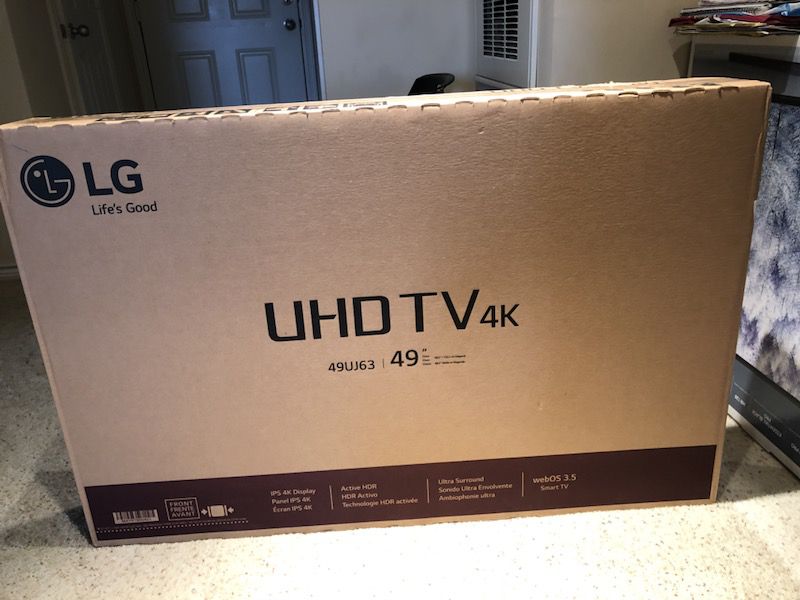Brand new LG 4k ultra HD 49 inch Tv