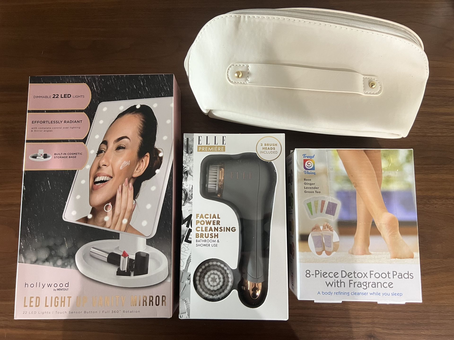 Beauty And Skincare Gift Set, Makeup Bag, Mirror, Facial