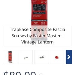 Trapease Composite Fastener Kit 