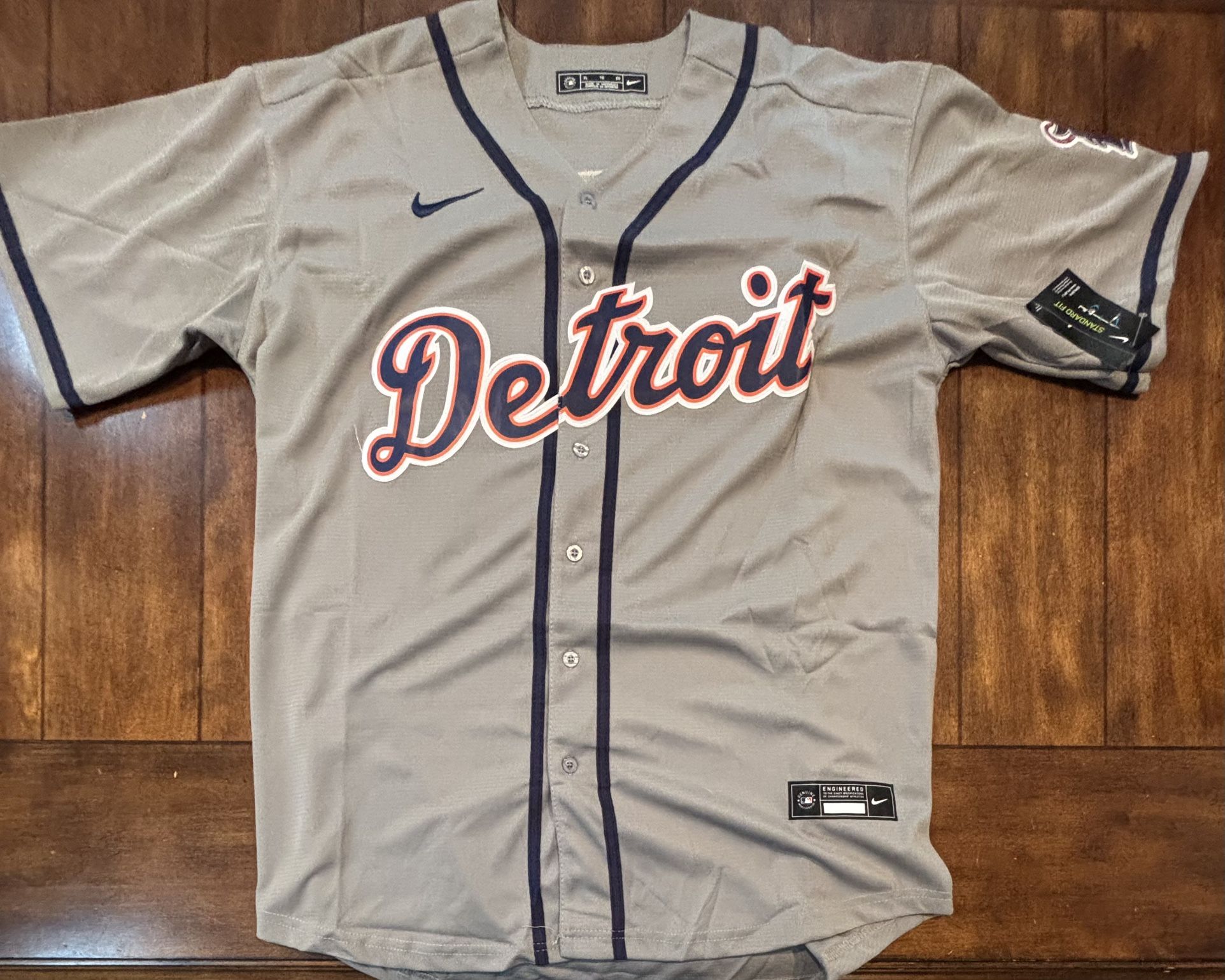 Detroit Tigers Kerry Carpenter Gray Jersey Adult XL NWT