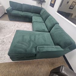 4-PC Fabric Sectional Sofa 