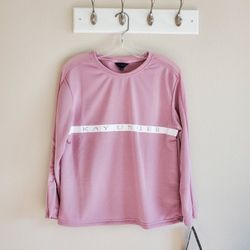 Kay Unger mesh sleeve sweatshirt New Size S