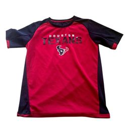 NFL Houston Texans Short Sleeve Shirt Youth SZ L 14-16