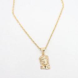 *NEW* Jesus Face Pendant 14k Yellow Gold