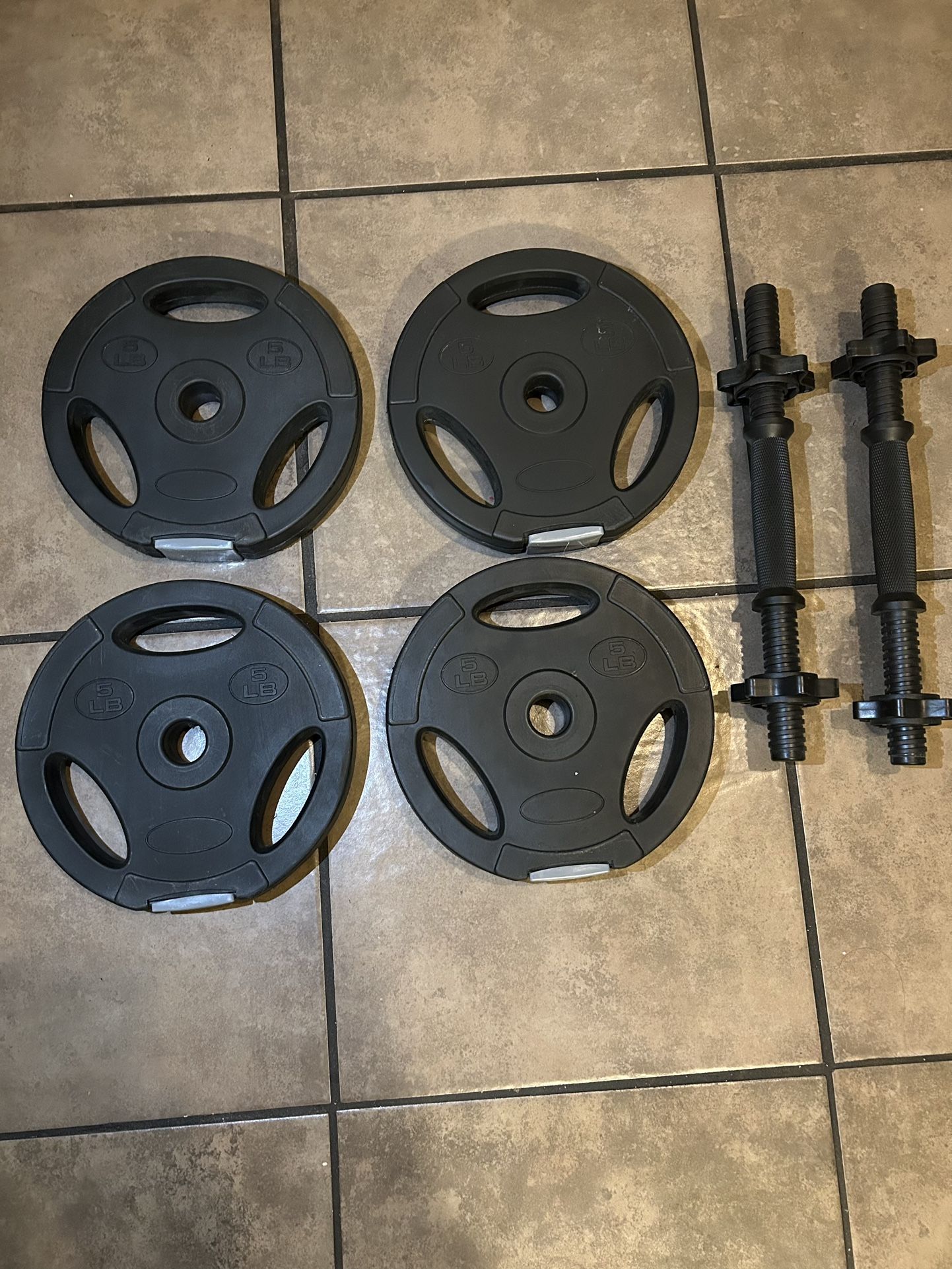 Dumbbell Weight Set  (20 lb Total Weight)
