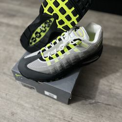 nike air max big bubble 95 neon size 11.5 deadstock ds brand new og all included 