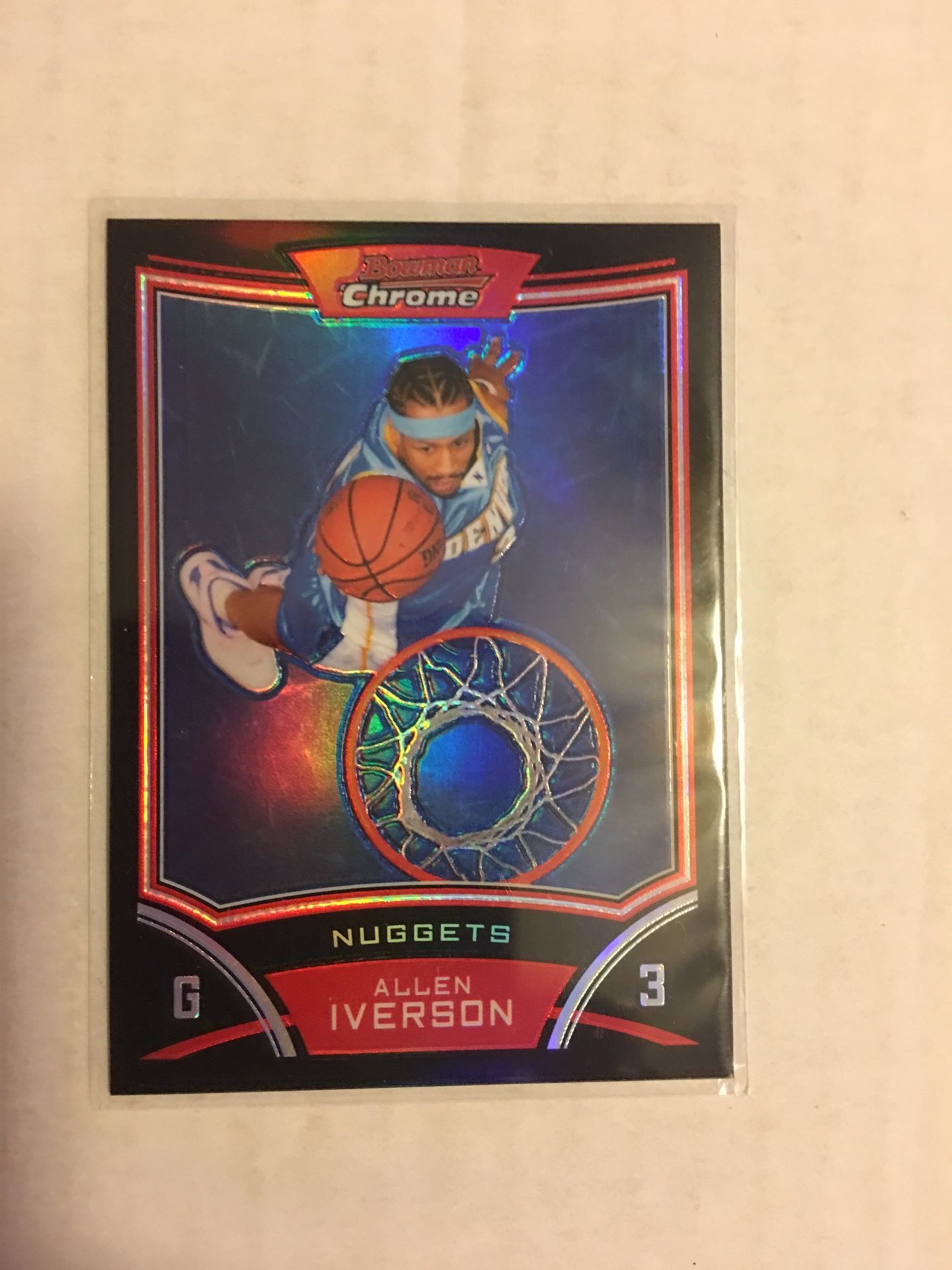 ALLEN IVERSON Bowman Chrome REFRACTOR
